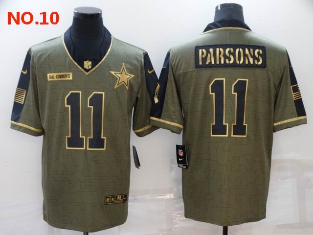 Men's Dallas Cowboys #11 Micah Parsons Jerseys NO.10;